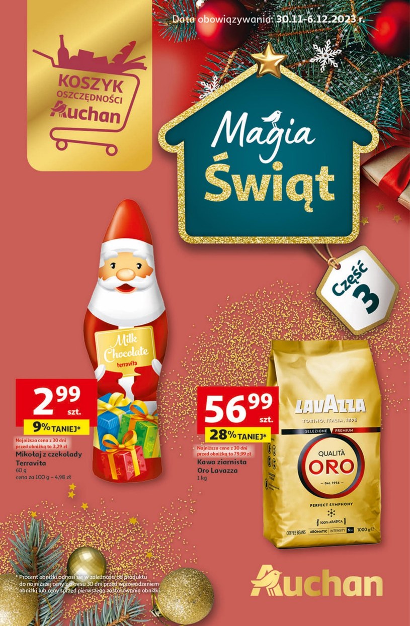 Gazetka promocyjna Auchan Hipermarket - ważna od 30. 11. 2023 do 06. 12. 2023