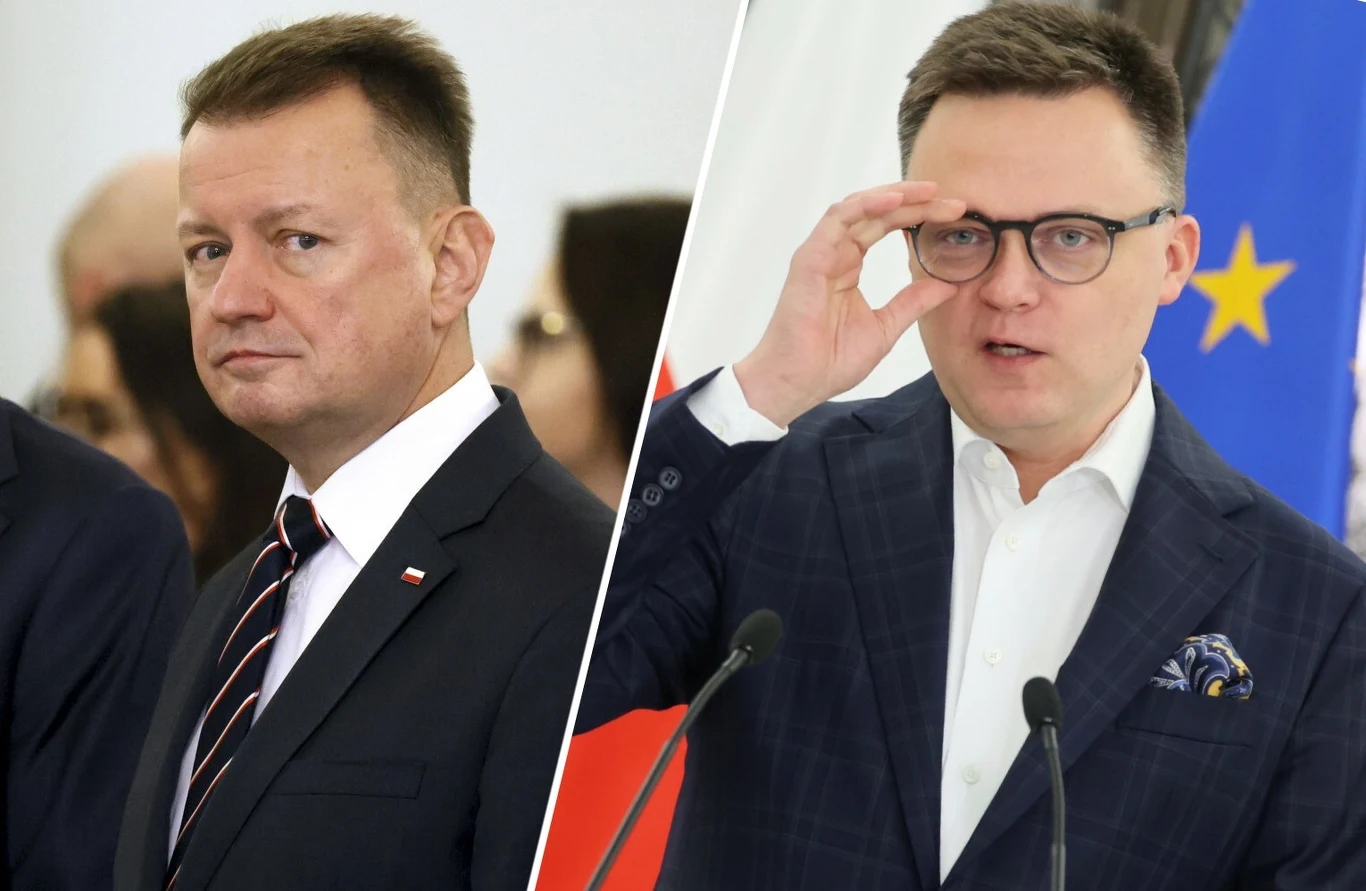 Mariusz Błaszczak i Szymon Hołownia Mariusz Błaszczak i Szymon Hołownia