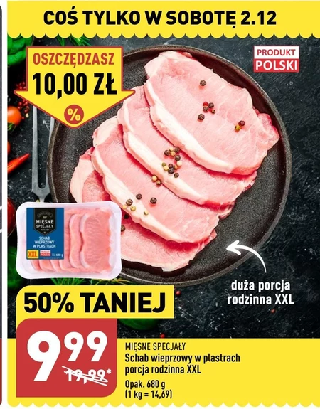 Schab w plastrach