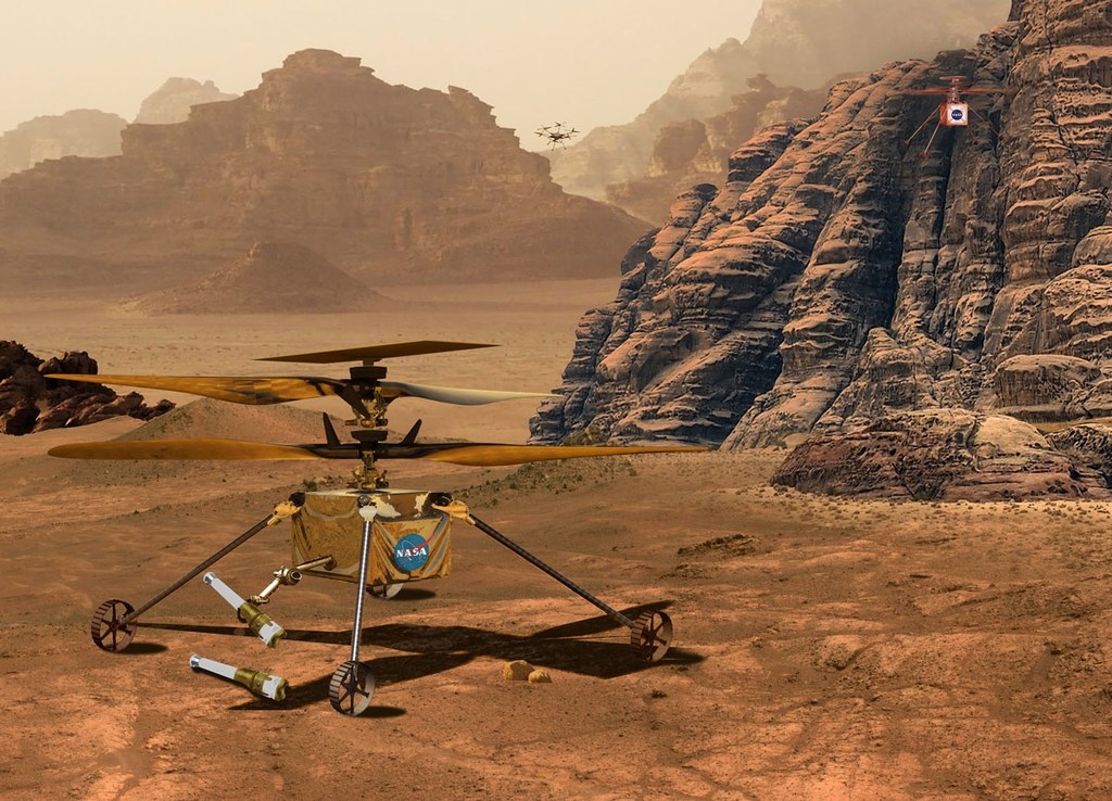 Helikopter Ingenuity latający na Marsie jest wielkim sukcesem NASA