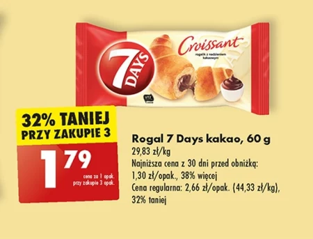 7 Days Rogalik z nadzieniem kakaowym 60 g