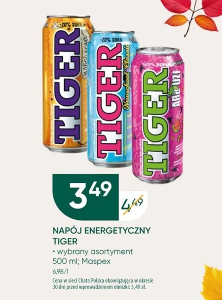 Tiger Newschool Classic Gazowany napój energetyzujący 500 ml