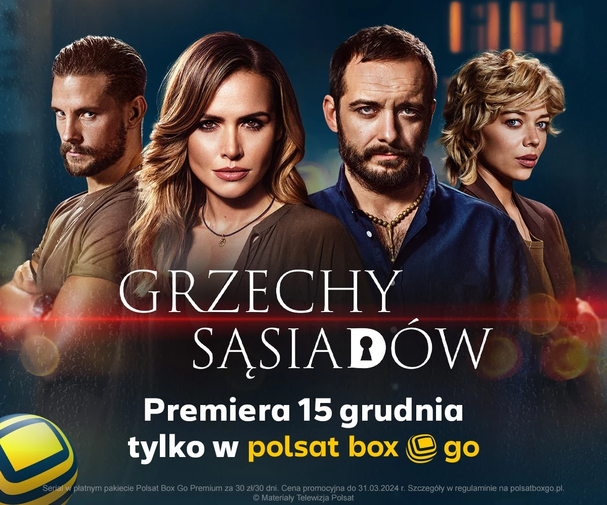 Plakat promujący serial "Grzechy sąsiadów" Plakat promujący serial "Grzechy sąsiadów"