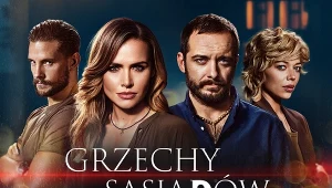 Plakat promujący serial "Grzechy sąsiadów"