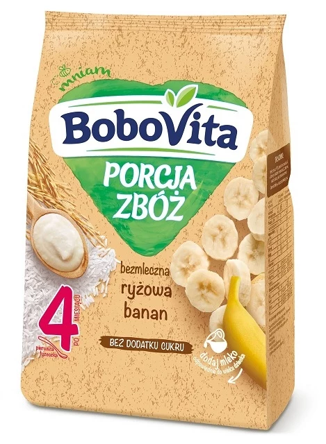 BoboVita PORCJA ZBÓŻ bezmleczna ryżowa banan po 4. miesiącu życia