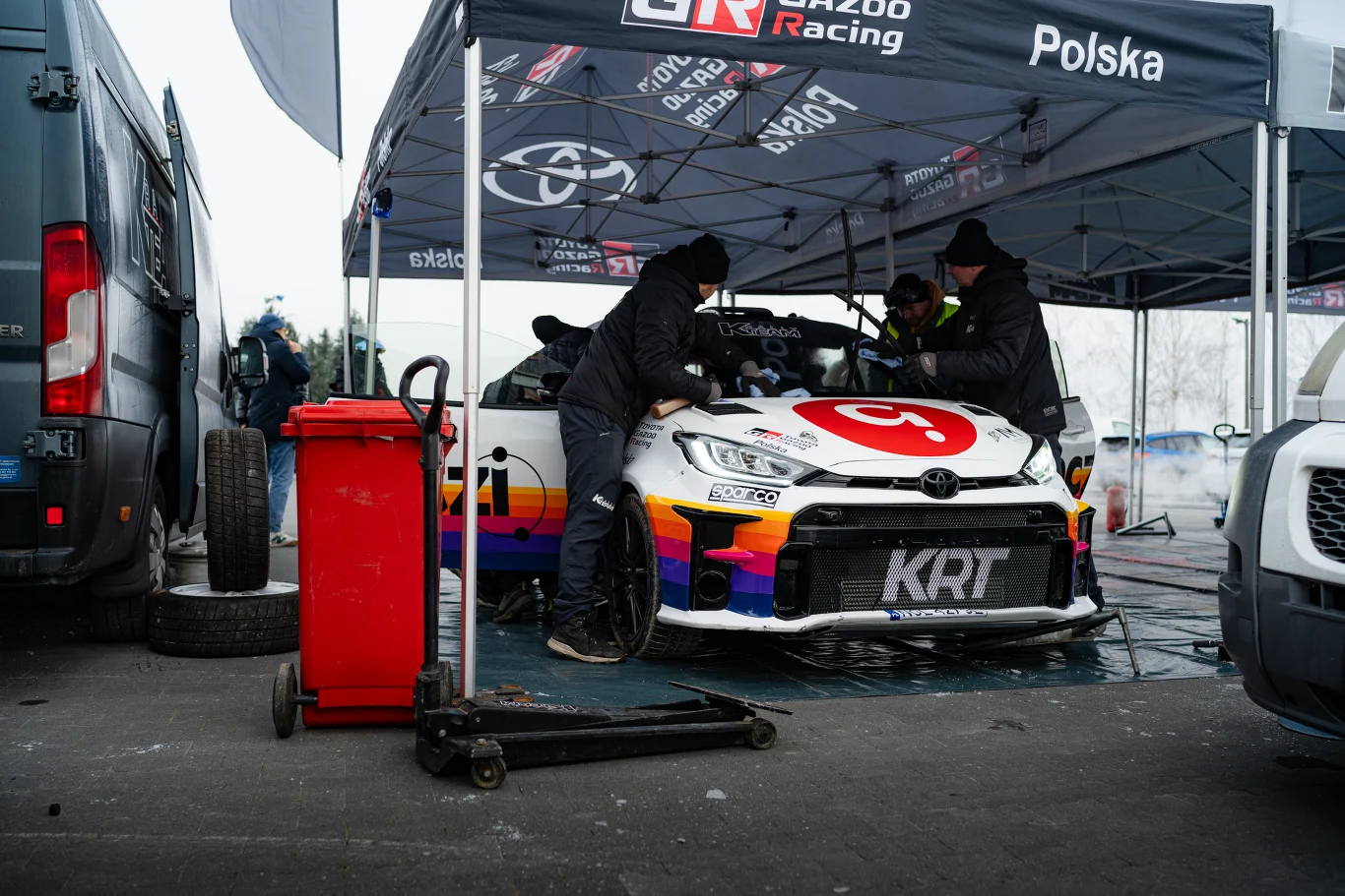 Trening w Słomczynie przed 61. Rajdem Barbórka