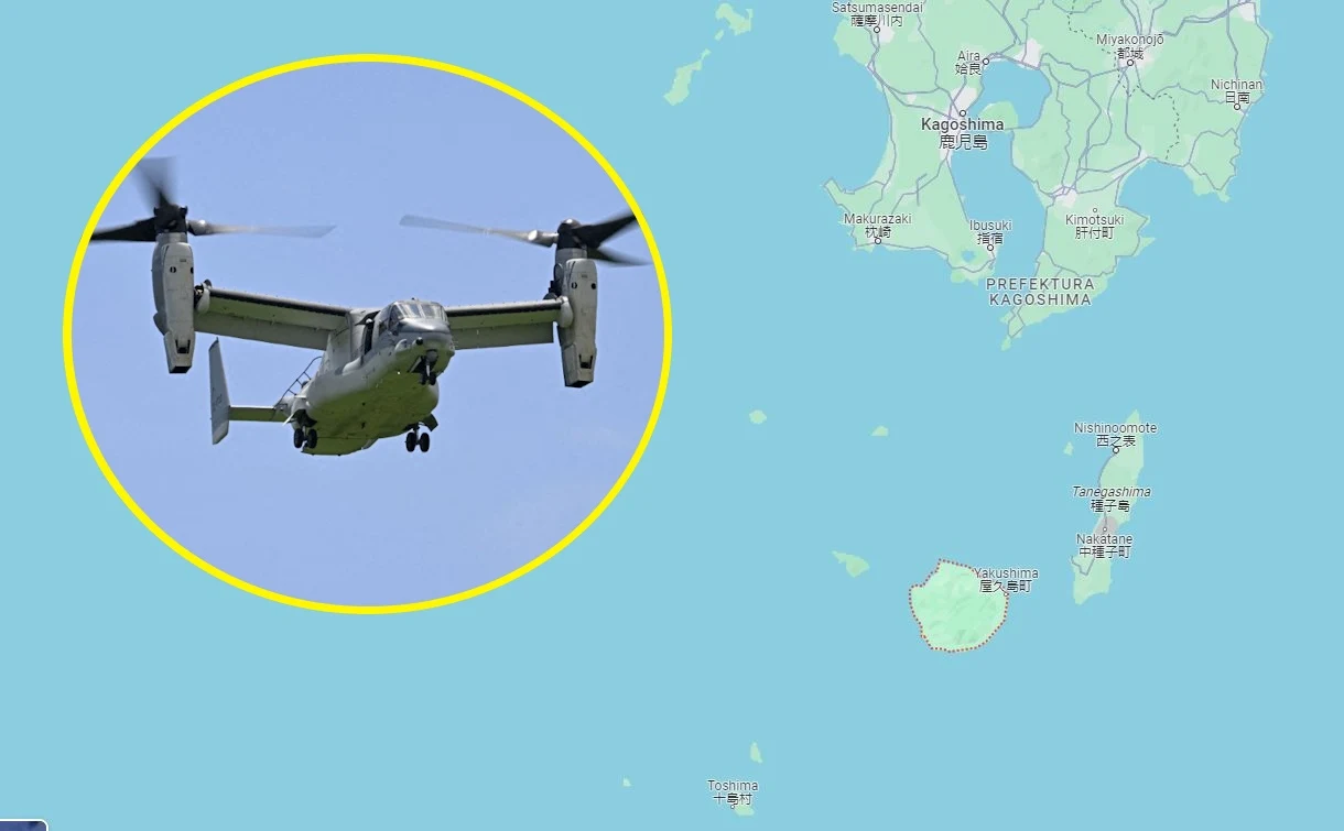 Samolot V-22 Osprey - dokładnie taki sam, jaki uległ katastrofie w pobliżu wyspy Yakushima Samolot V-22 Osprey - dokładnie taki sam, jaki uległ katastrofie w pobliżu wyspy Yakushima