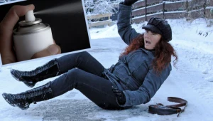 Spryskaj tym podeszwy butów, a zimą unikniesz bolesnego upadku na lodzie