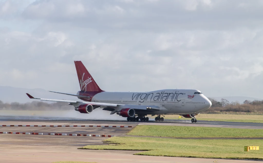 Samolot linii lotniczych Virgin Atlantic.