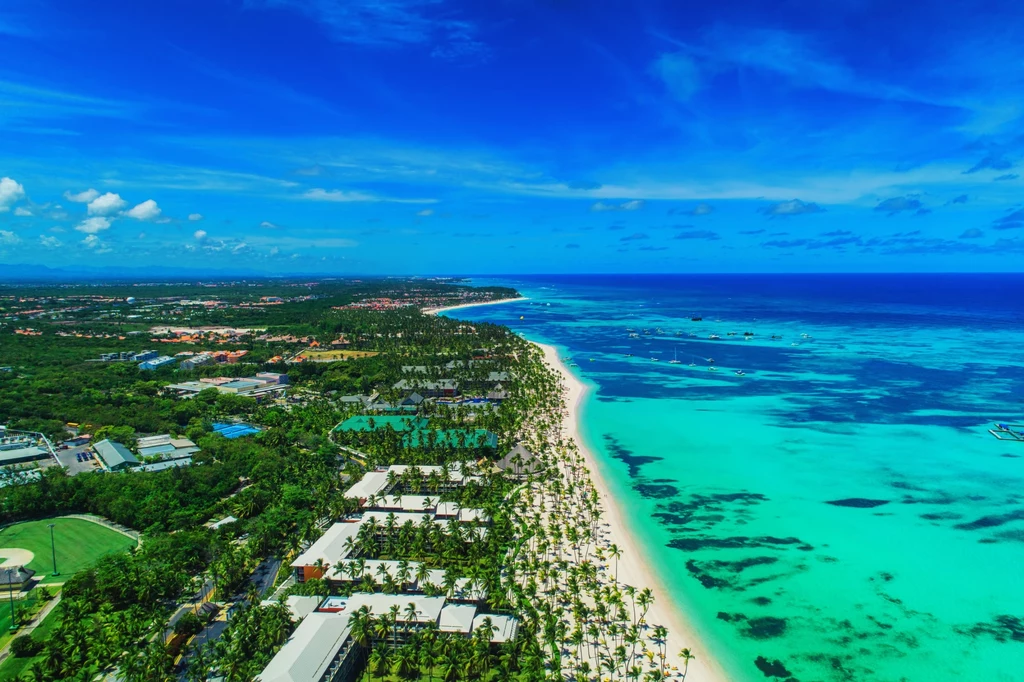 Plaża w Punta Cana na Dominikanie.