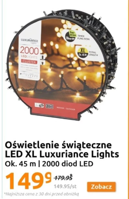 Oświetlenie choinkowe led