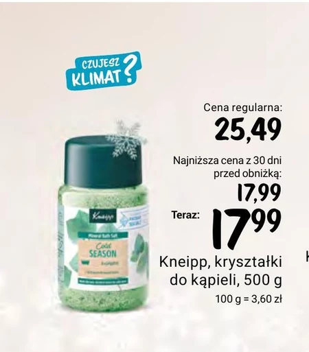 Kryształki do kąpieli Kneipp