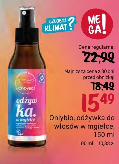 Odżywka do włosów OnlyBio