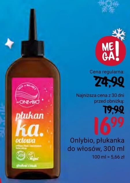Płukanka do włosów OnlyBio
