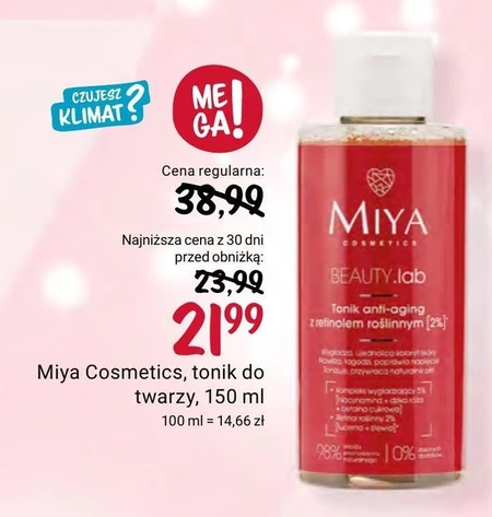 Tonik do twarzy Miya Cosmetics