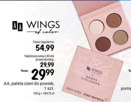 Paleta cieni do powiek AA