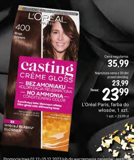  L'Oréal Paris Casting Crème Gloss Krem koloryzujący 400 brąz