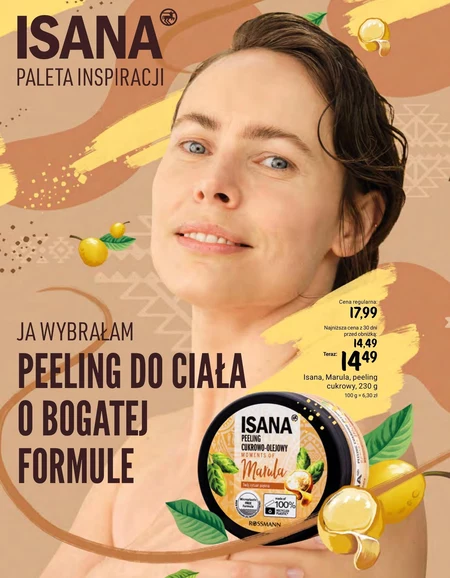 Cukrowy peeling Isana