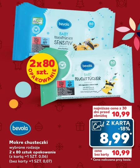 Chusteczki nawilżane bevola