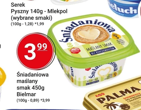Śniadaniowa Margaryna o zmniejszonej zawartości tłuszczu maślany smak 450 g