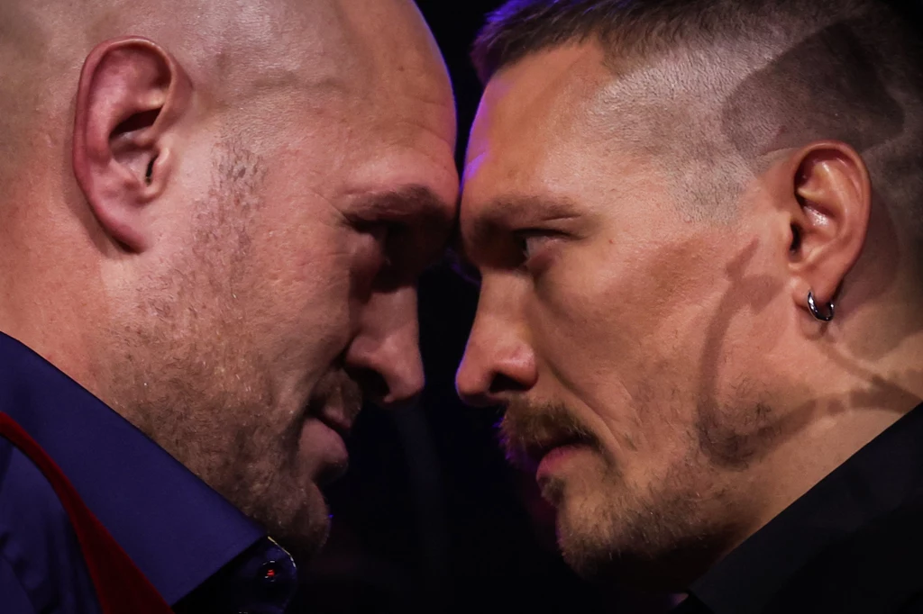 Tyson Fury i Ołeksandr Usyk Tyson Fury i Ołeksandr Usyk