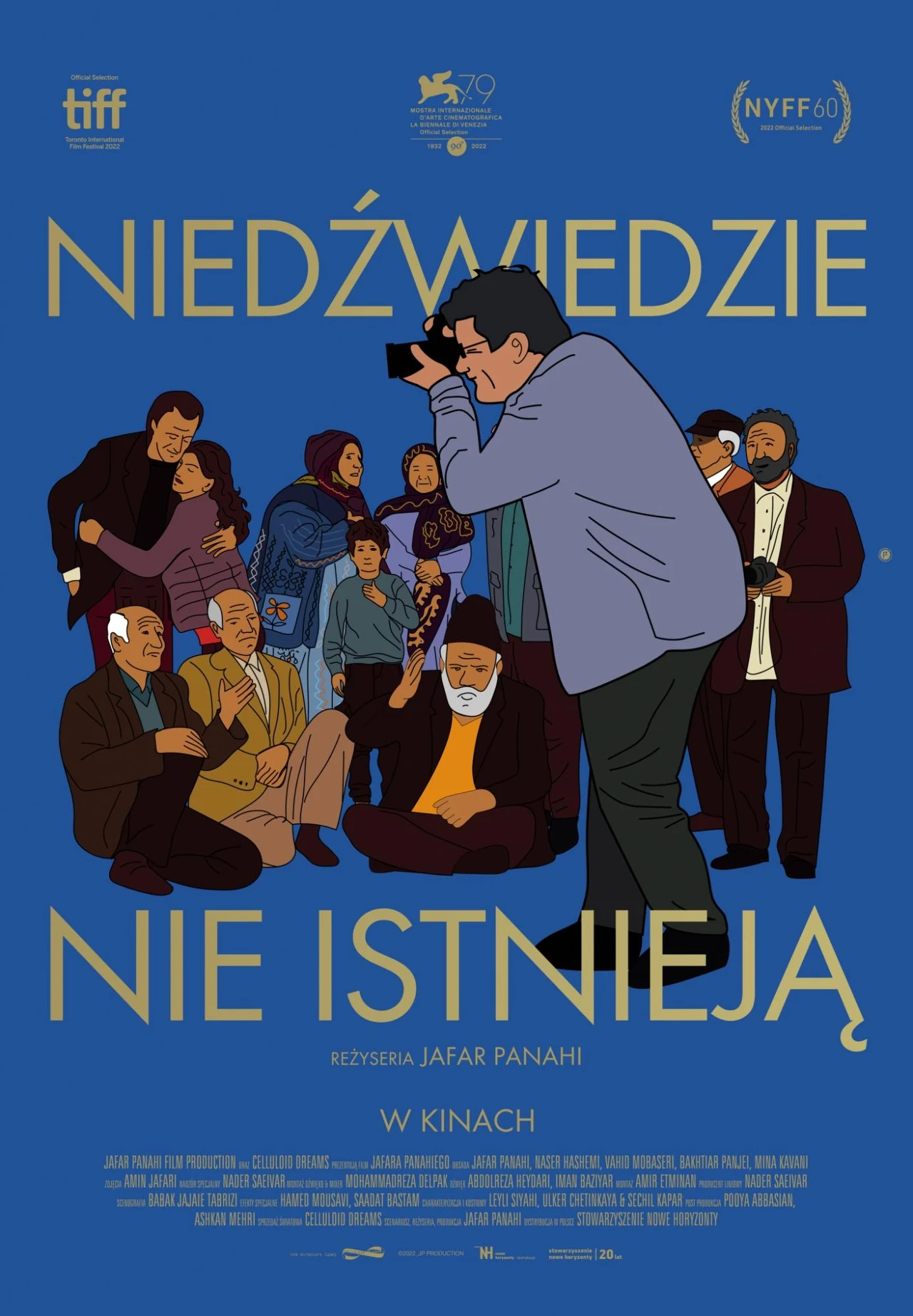 Plakat filmu "Niedźwiedzie nie istnieją"