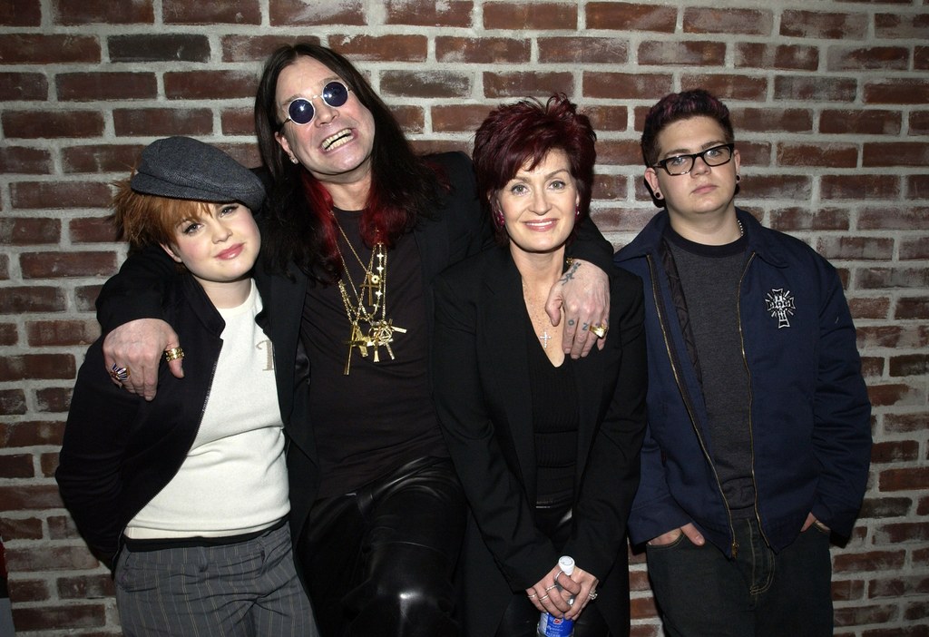 Kelly Osbourne, Ozzy Osbourne, Sharon Osbourne i Jack Osbourne w 2002 r.