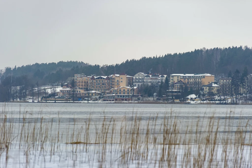 Mrągowo zimą.