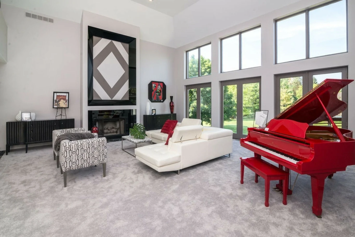 Wnętrze domu Arethy Franklin w Bloomfield Hills