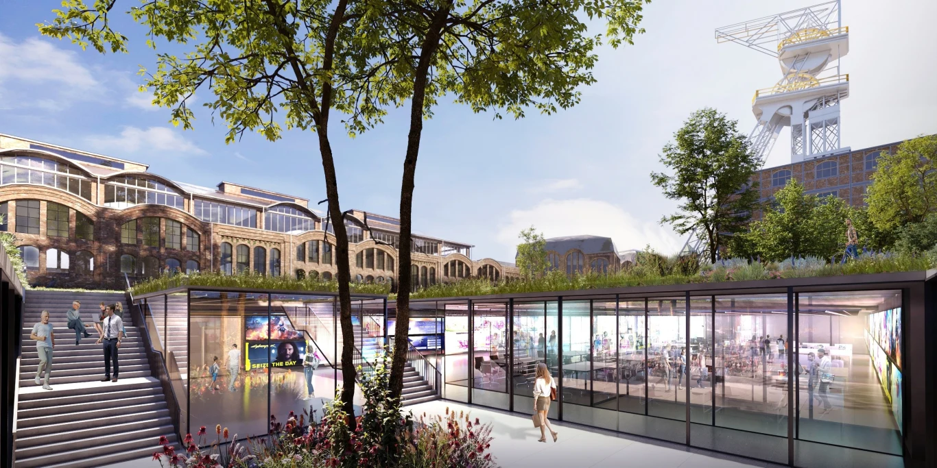 Katowicki Hub Gamingowo-Technologiczny na wizualizacji Katowicki Hub Gamingowo-Technologiczny na wizualizacji