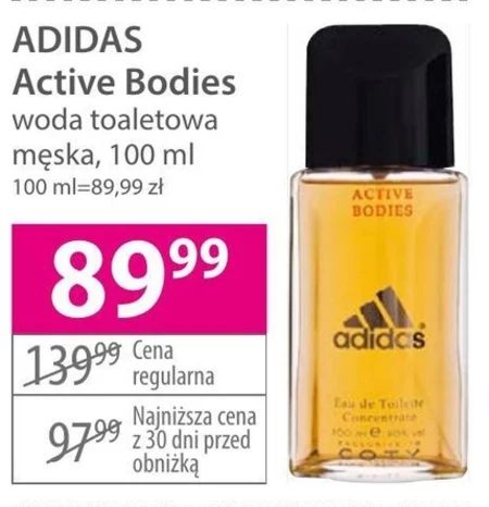Woda toaletowa dla mężczyzn Adidas