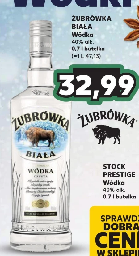 Żubrówka Biała Wódka czysta 700 ml
