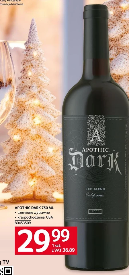 Wino czerwone Aphotic Dark
