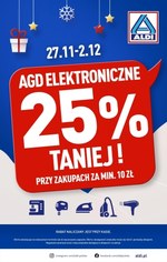 AGD elektroniczne 25% taniej! - Aldi