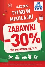 Tylko w Mikołajki 30% taniej! - Aldi