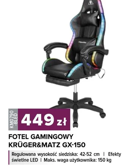 Fotel gamingowy Krüger&Matz