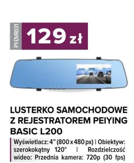Rejestrator samochodowy Peiying