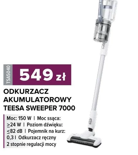 Akumulatorowy odkurzacz Teesa