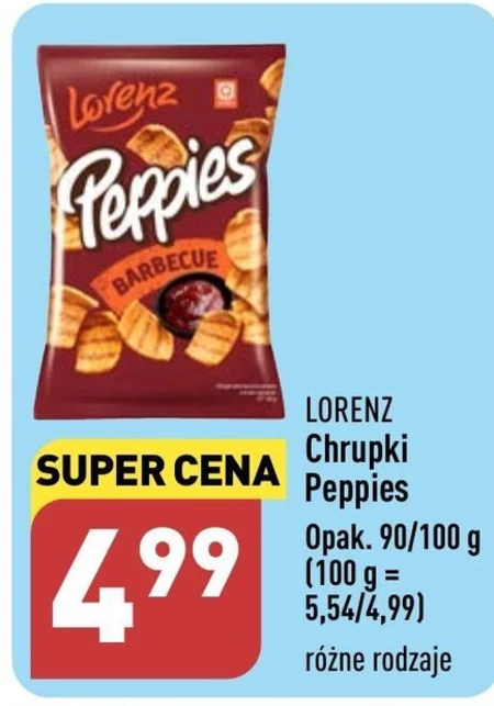 Peppies Chrupki ziemniaczano-pszenne o smaku barbecue 100 g