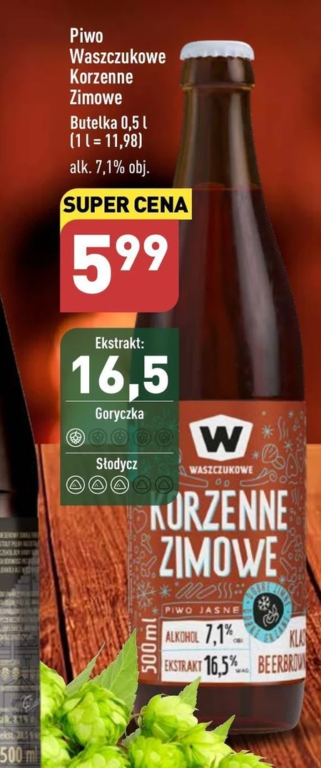 Browar Waszczukowe Piwo jasne korzenne zimowe 500 ml