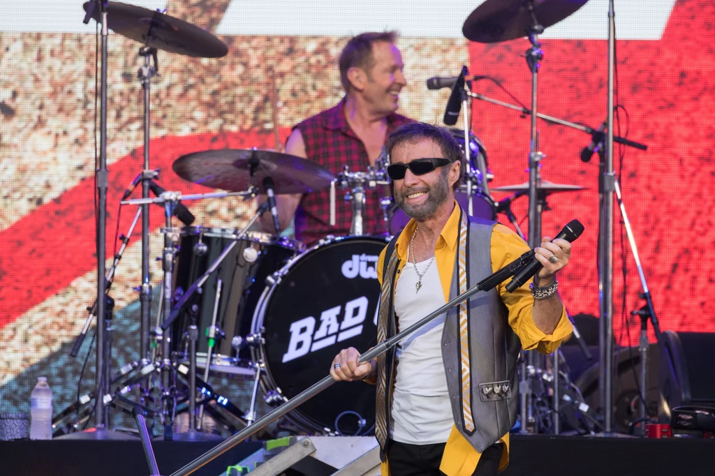 Simon Kirke i Paul Rodgers podczas koncertu Bad Company w 2019 roku