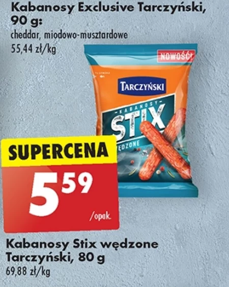 Tarczyński Kabanosy Stix wędzone 80 g