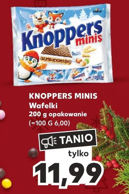 Knoppers Minis Wafelek nadziewany 200 g