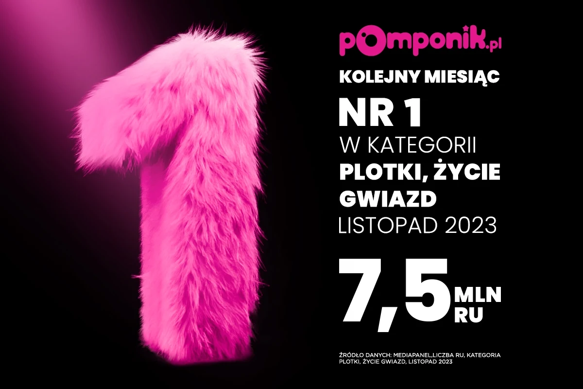 Pomponik króluje 7. miesiąc z rzędu w kategorii "Plotki, życie gwiazd" Pomponik króluje 7. miesiąc z rzędu w kategorii "Plotki, życie gwiazd"