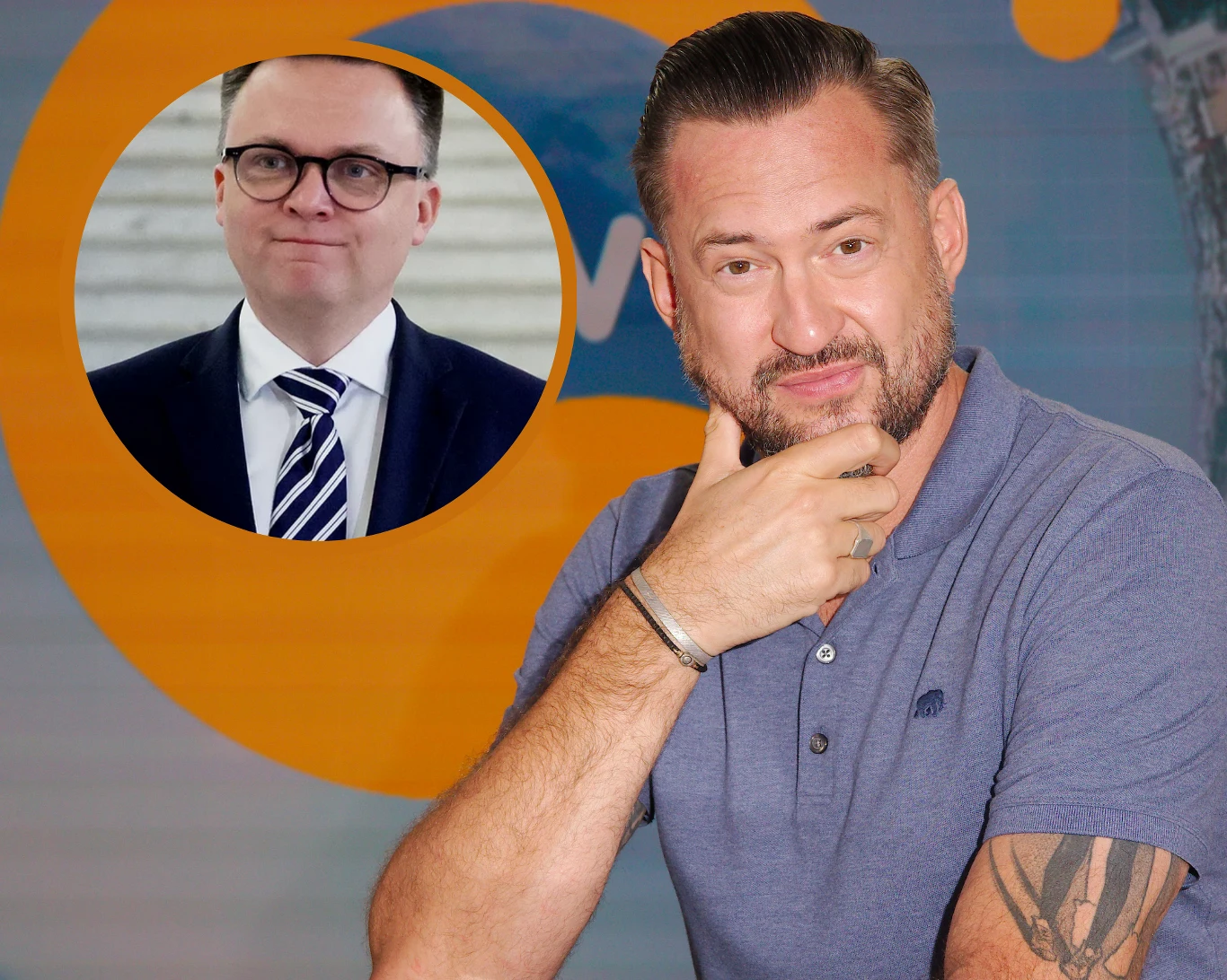 Marcin Prokop żartuje z Szymona Hołowni w programie "Dzień Dobry TVN" Marcin Prokop żartuje z Szymona Hołowni w programie "Dzień Dobry TVN"