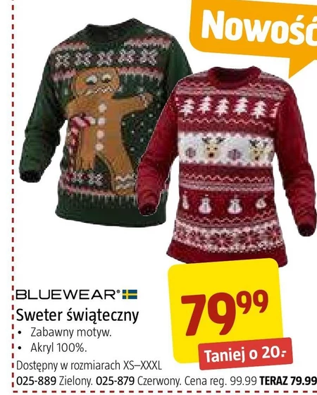 Sweter świąteczny Bluewear