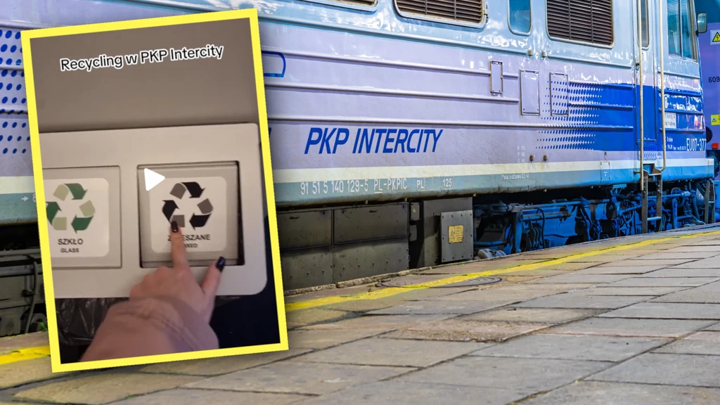 Nagranie polskiej TikTokerki wywołało prawdziwą burzę. Autorka wideo pokazała, jak w praktyce wygląda segregacja śmieci w pociągach PKP Intercity