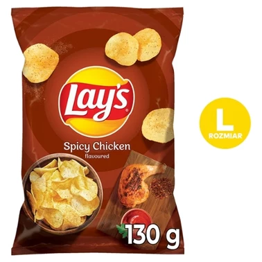 Lay's Chipsy ziemniaczane o smaku pikantnego kurczaka 130 g - 0