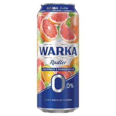 Warka Radler Piwo bezalkoholowe grejpfrut z pomarańczą 500 ml - 0