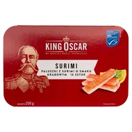 King Oscar Surimi paluszki o smaku krabowym 200 g (16 sztuk)